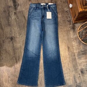 KanCan Holly Flare Medium/Dark Blue Jeans, Size 26
